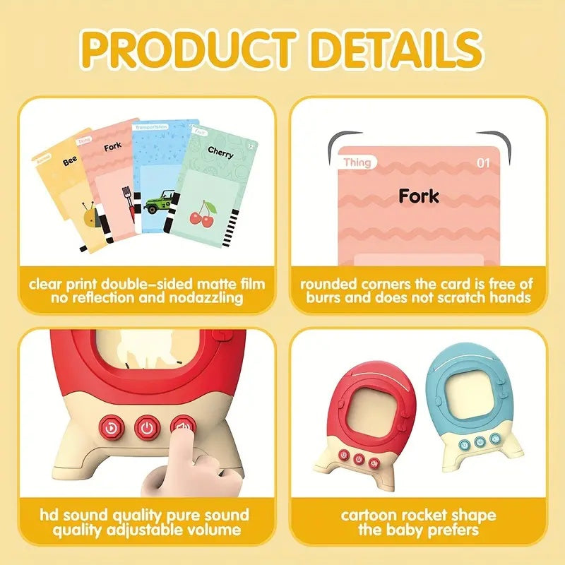 Kids Electronic Cognitive Cards Talking Flash Cards Audio toy