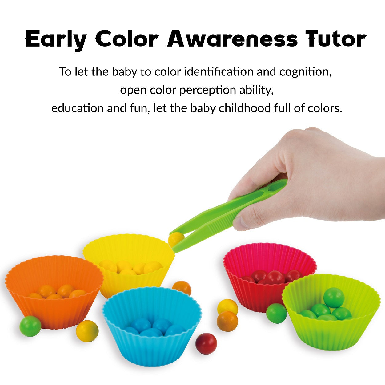 Montessori Wooden Numbers and Balls Math Board