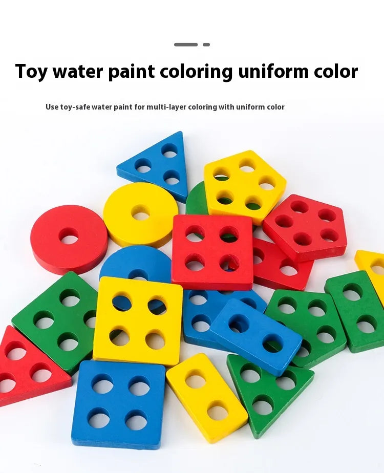 Montessori Wooden Shape Match Set